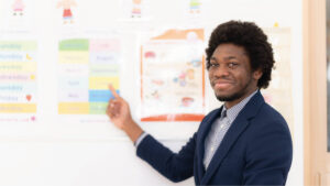 カラーズインターナショナル保育園の英語レッスン